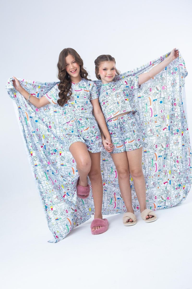 LENÇOL BRINCAR E DORMIR BOBBIE GOODS