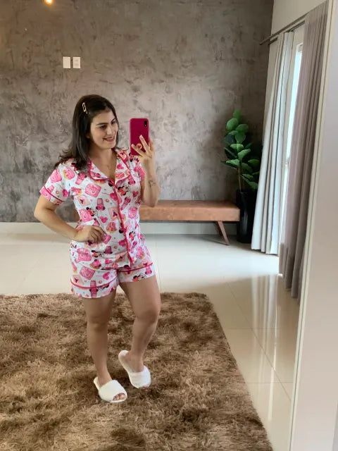 Pijama Americano Curto Minnie