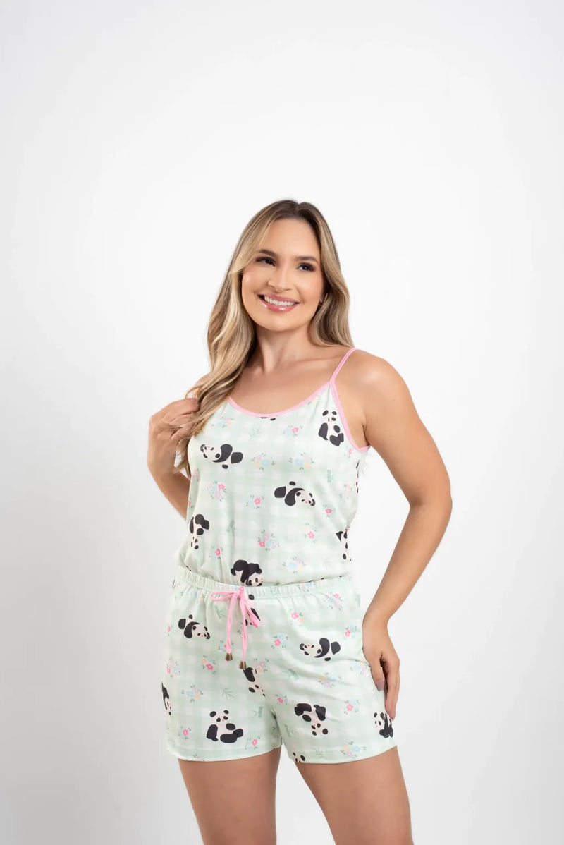 Baby Alcinha Panda Verde