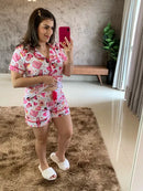 Pijama Americano Curto Minnie