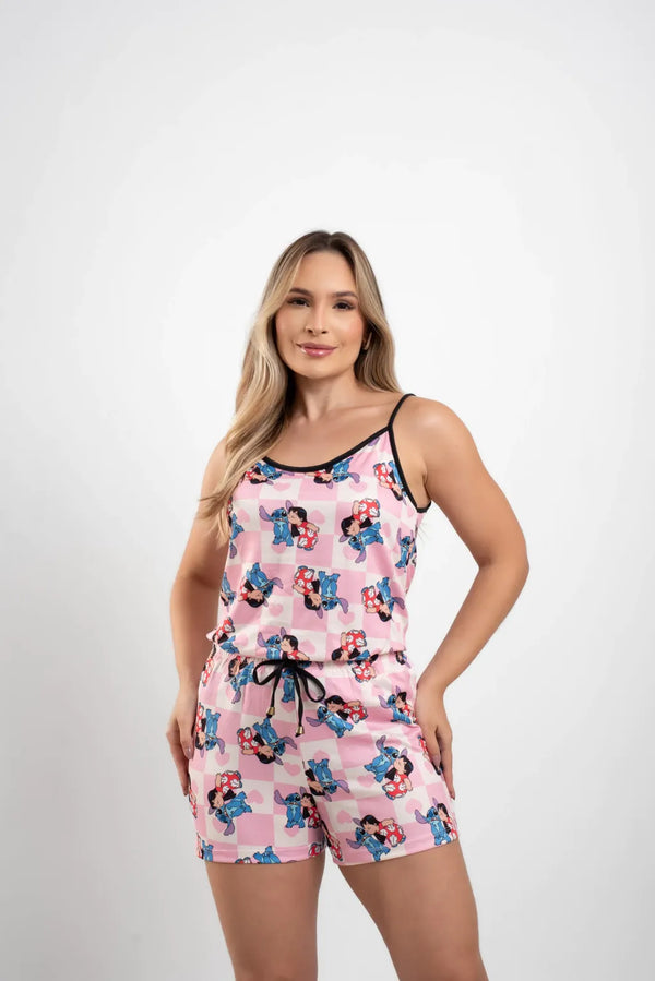 Baby Alcinha Lilo & Stitch Rosa