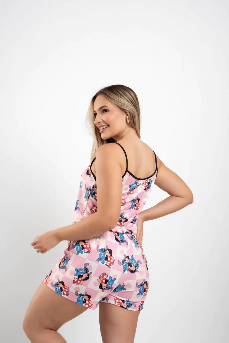 Baby Alcinha Lilo & Stitch Rosa