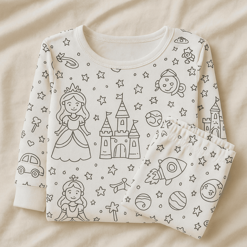 Pijama Perfeito + 12 Canetinhas Coloridas que Saem na Lavagem