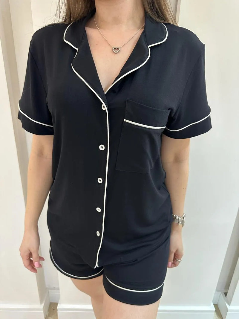 Pijama Americano Luxo Black