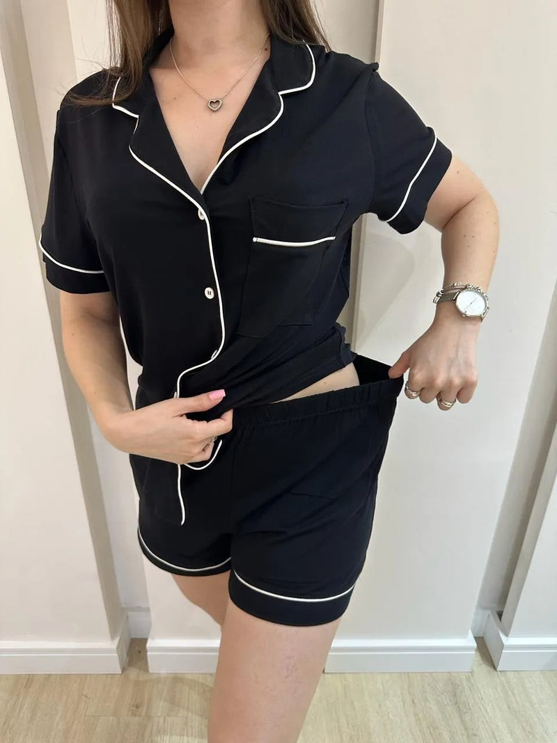 Pijama Americano Luxo Black